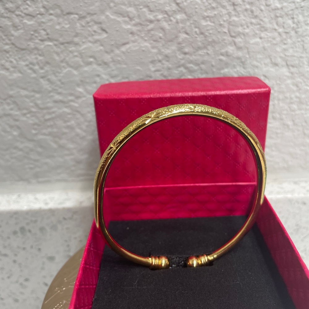 Gold Bangle - Picture 2 of 3
